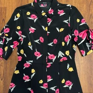 NWOT IMNYC Issac Mizrahi Maxi Floral Shirtdress